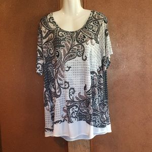 Rose & Olive Paisley Print Tunic